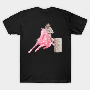 Barrel Rider 1: Sand & Blush Pink T-Shirt